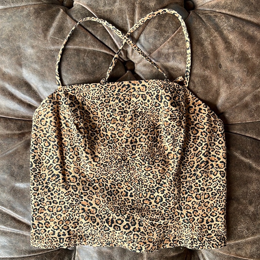 Urban outfitters cheetah print tank top